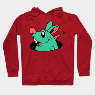 cute rat in the hole Hoodie